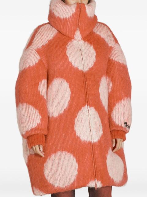 Marni polka-dot high-neck coat