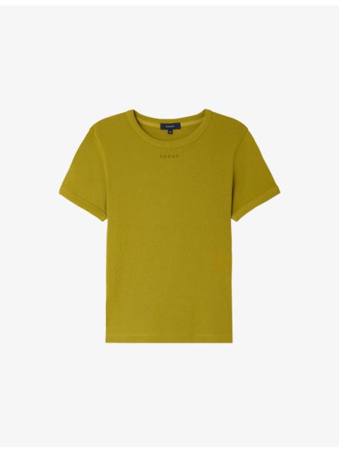 soeur Artiside Brand-Embroidered Cotton T-Shirt