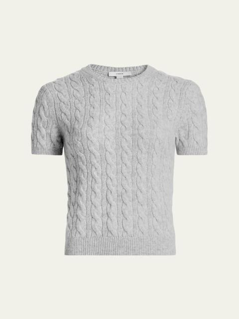 Vince Cable-Knit Cashmere-Blend Sweater