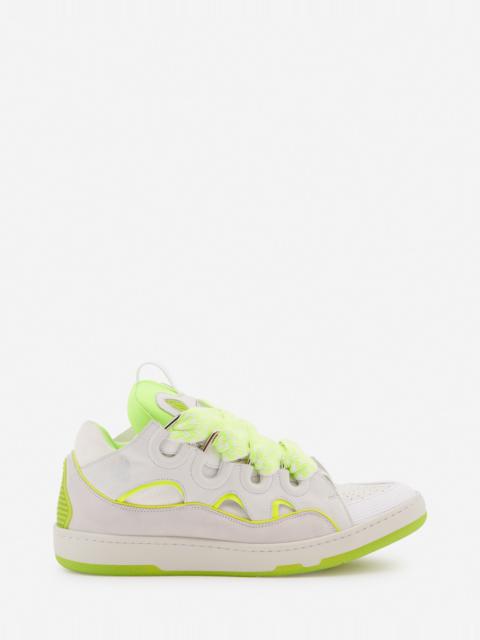 Lanvin LEATHER CURB SNEAKERS