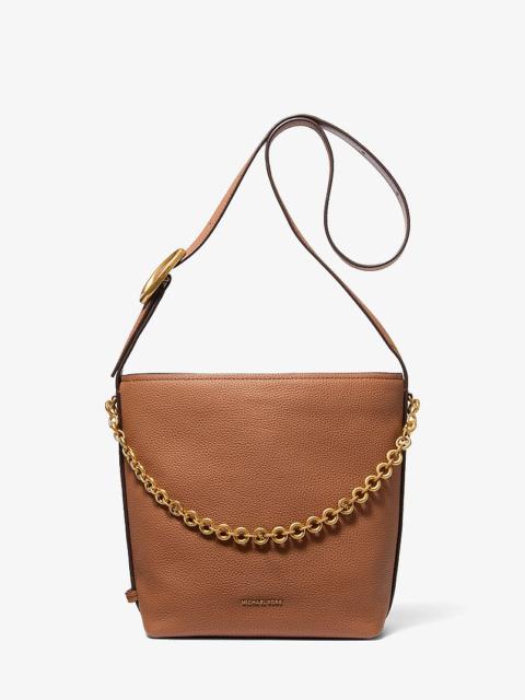 MICHAEL KORS Nolita Small Pebbled Leather Bucket Tote Bag