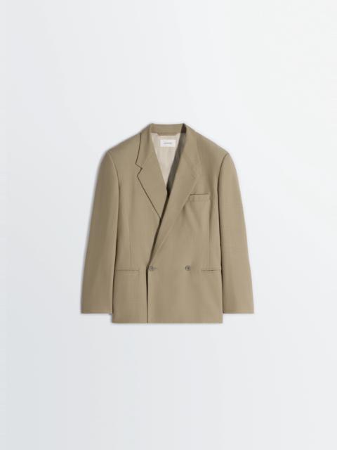 Lemaire DOUBLE BREASTED TAILORED JACKET IN TROPICAL POLYWOOL