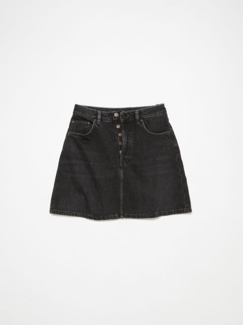 Denim mini skirt - Black