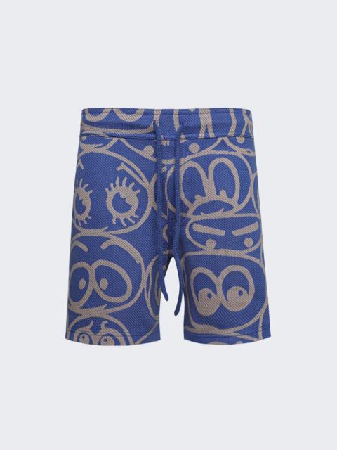 The Elder Statesman Expression Shorts Blue Jay
