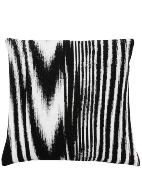 Glitch striped cushion 40x40