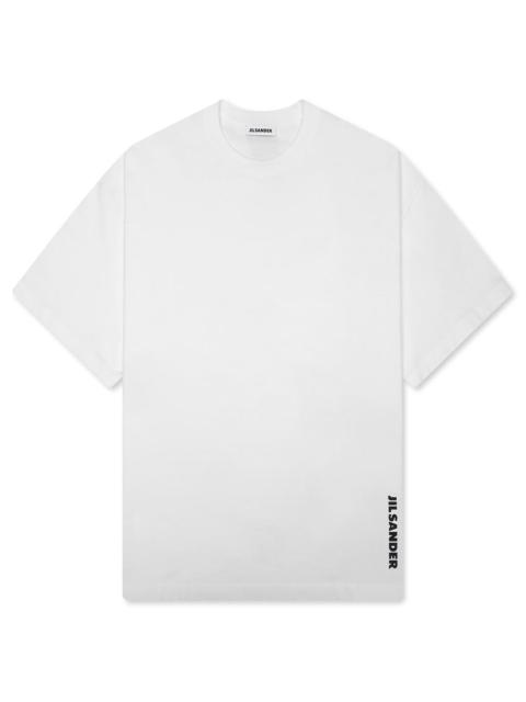 Jil Sander COTTON CREW-NECK T-SHIRT - PORCELAIN