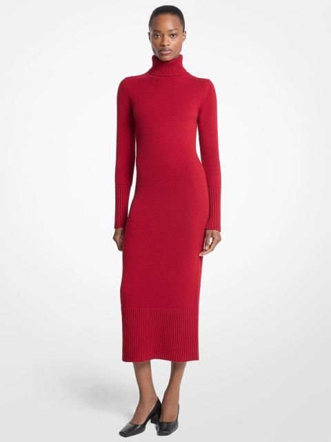 MICHAEL KORS COLLECTION Cashmere Turtleneck Sweater Dress