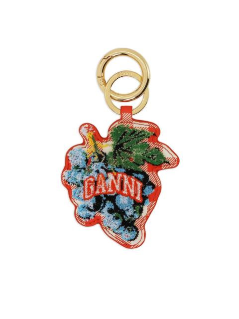 GANNI logo keyring