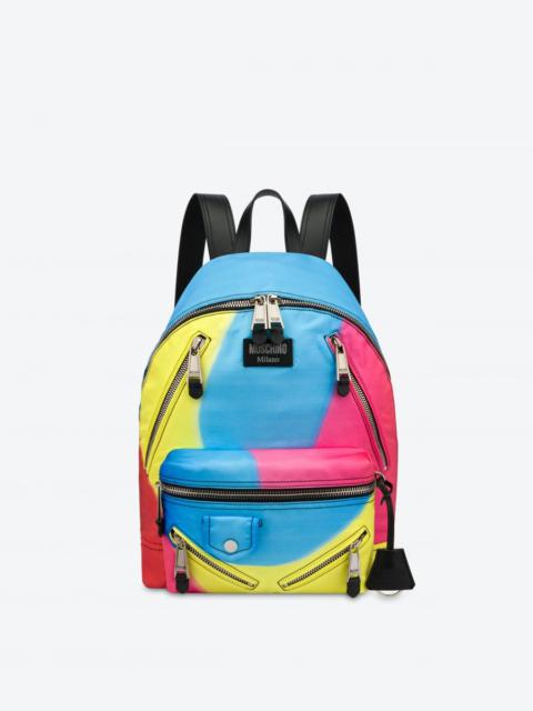 Moschino PROJECTION PRINT NYLON BACKPACK