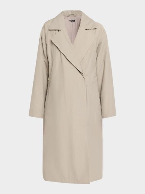 EILEEN FISHER Lightweight Padded Trench Coat