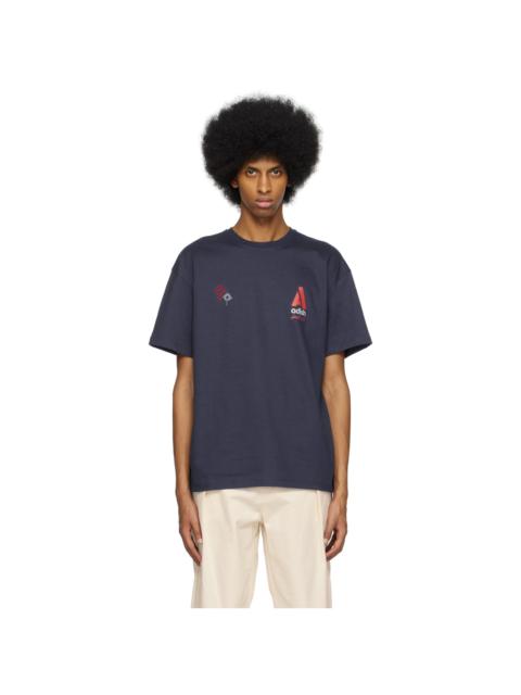【関税込み】ADISH ネイビー Nadi Lel Tシャツ Navy Nadi Lel T-Shirt by ADISH on Sale