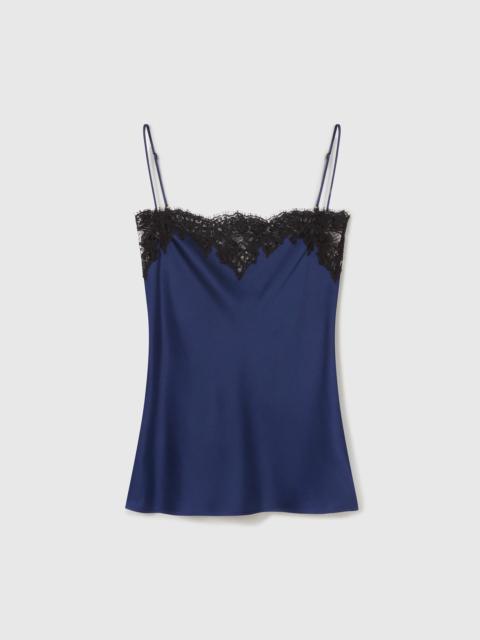 Stella McCartney Lace-Trim Satin Top