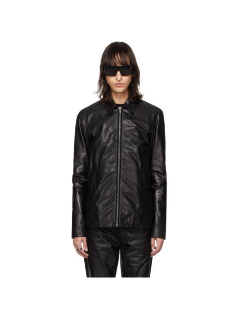 Rick Owens Black Brad Leather Jacket