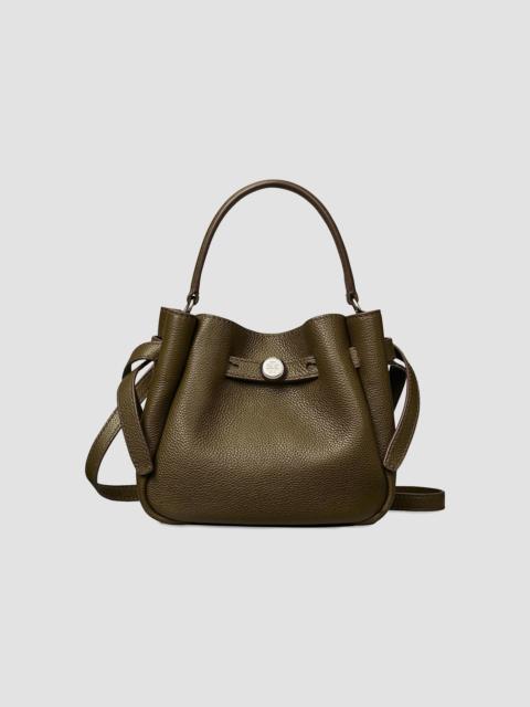 TORY BURCH Women's Mini Romy Leather Bucket Bag - Dark Olive
