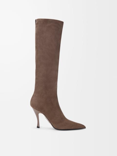 Loewe New Comic boot in stretch lambskin and suede