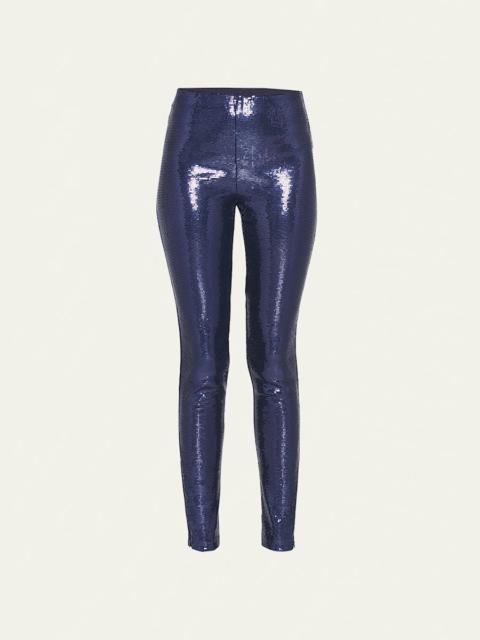GIORGIO ARMANI Sequin Ankle Leggings