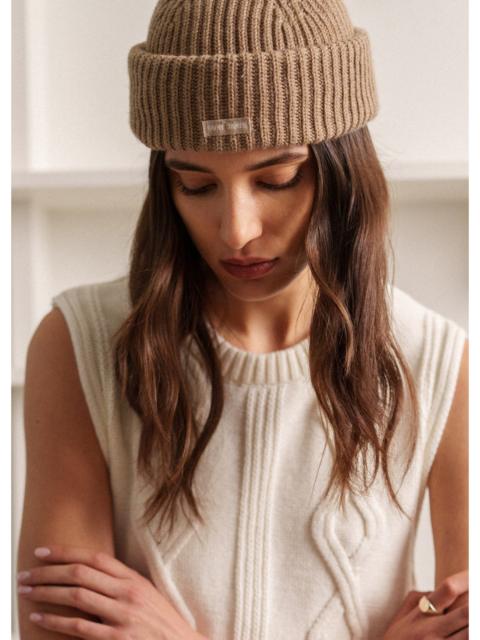 SAINT JAMES MIKI MAILLE - Short Ribbed Knit Fisherman Beanie
