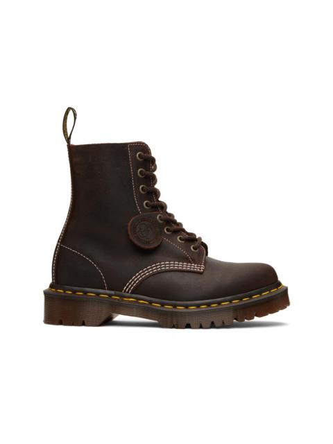 Dr. Martens Brown 1460 'Made In England' Wax Commander Boots