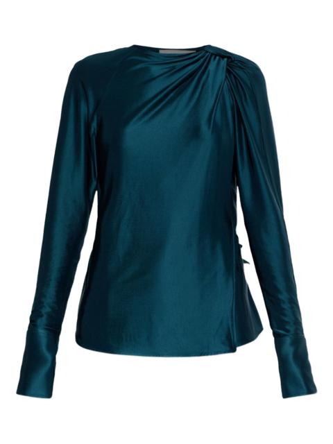 Victoria Beckham open-back long-sleeve blouse