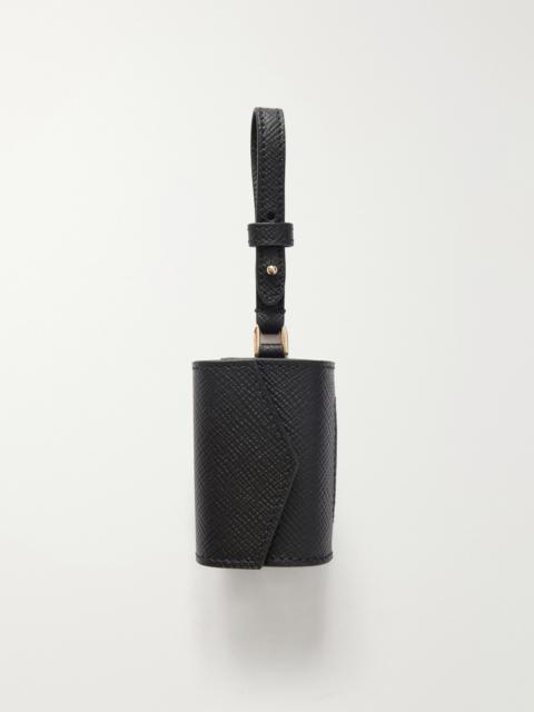 Smythson Panama Leather Pet Waste Bag Holder