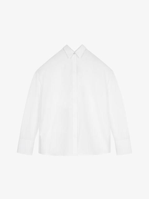 OVERSIZED SHIRT WITH FOLD OF FABRIC COLLAR