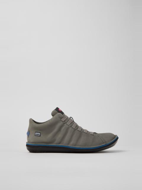 CAMPER Beetle - HYDROSHIELD Gray Nubuck Ankle Boots for Men.