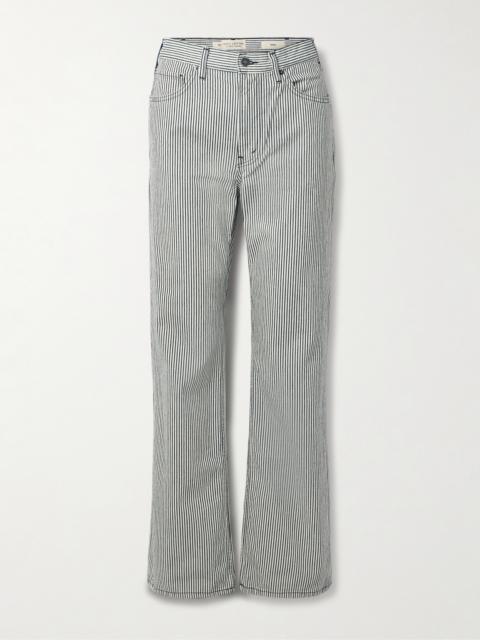 NILI LOTAN Mitchell Striped Low-rise Jeans