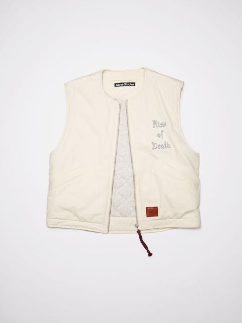 Acne Studios Printed gilet - Ecru beige