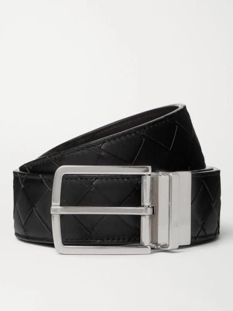Bottega Veneta 4cm Reversible Intrecciato Leather Belt