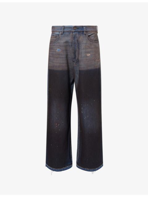 AMIRI Faded Carpenter Straight-Leg Denim Jeans