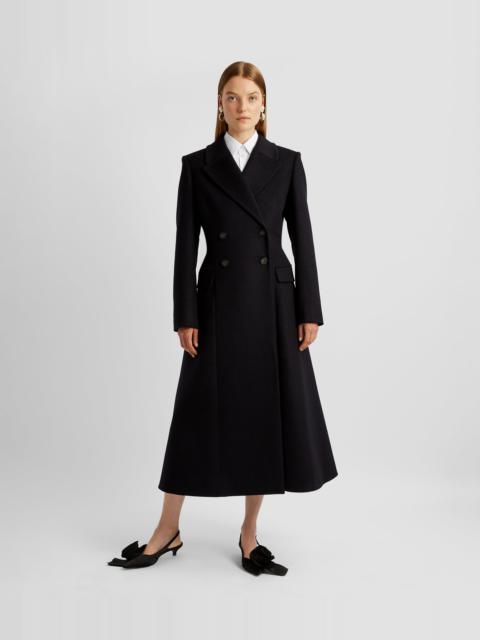 FIT AND FLARE DOUBLE BREASTED COAT