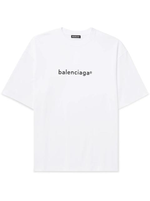 BALENCIAGA Logo-Print Cotton-Jersey T-Shirt