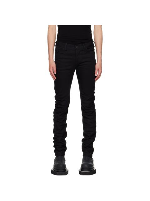 Black Indirect Skinny Jeans