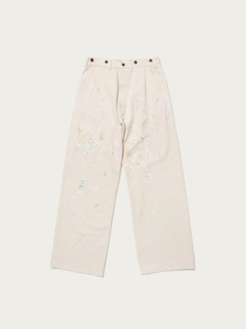 TAIGA TAKAHASHI Lot. 204 Engineer Trousers - Ivory Paint