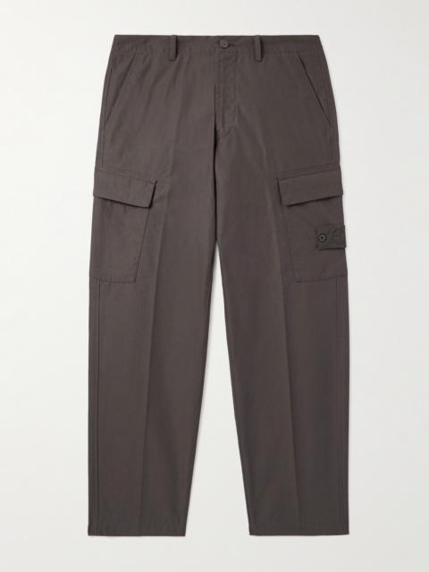 Stone Island STONE ISLAND GHOST Straight-Leg Logo-Appliquéd Cotton Cargo Trousers