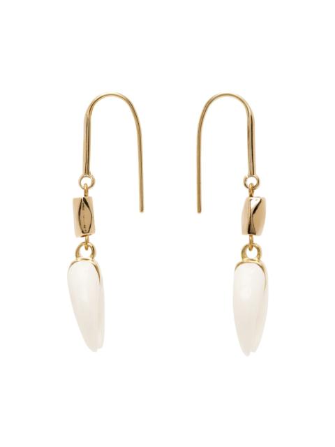 Gold & White Aimable Earrings
