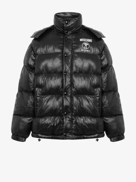 Moschino DOUBLE QUESTION MARK NYLON DOWN JACKET