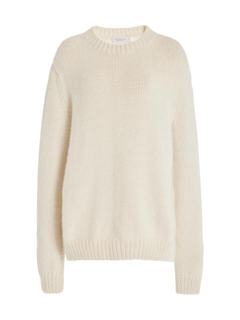 GABRIELA HEARST Niall Knit Sweater in Ivory Dense Cashmere