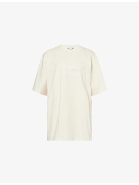 Stella McCartney Come Together Slogan Cotton T-Shirt