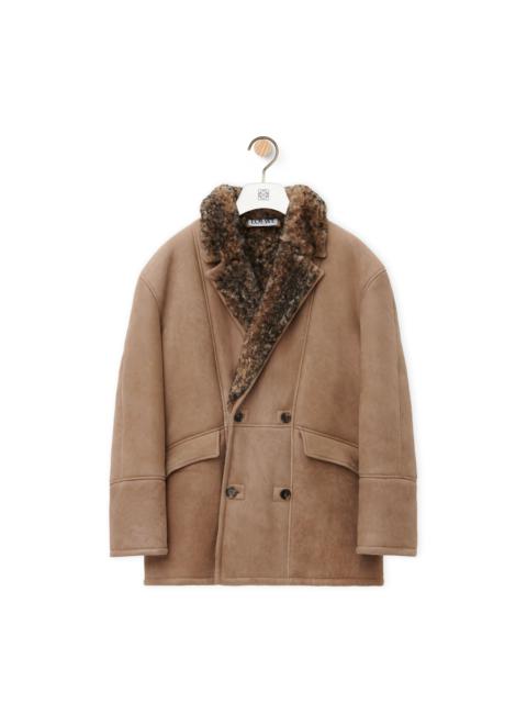 Loewe Double-breasted jacket in shearling