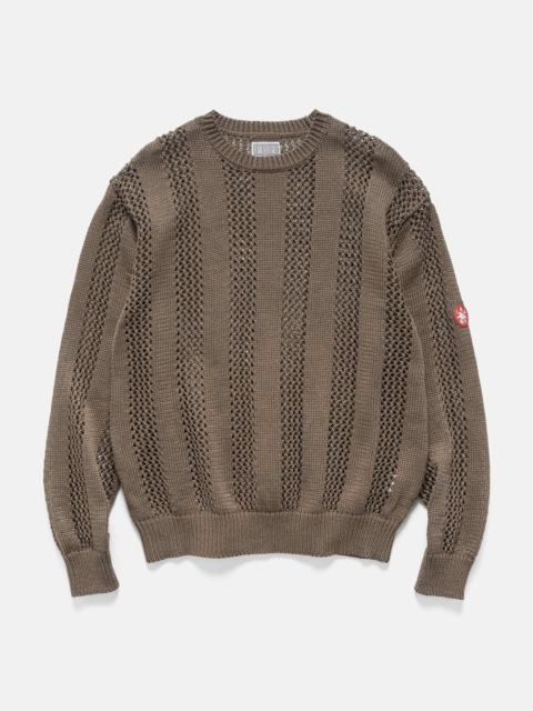 Cav Empt Cotton Wale Stripe Knit Khaki