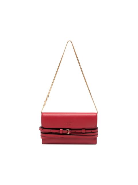 Moschino buckle-detail chain-strap wallet