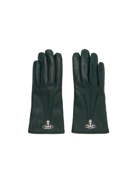 Vivienne Westwood Green Orb Gloves