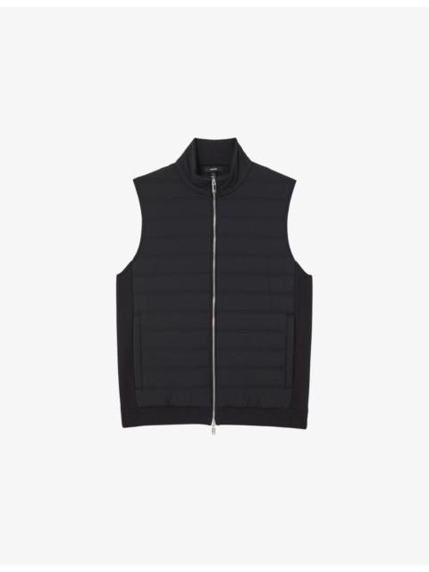 REISS Newford Funnel-Neck Quilted Gilet