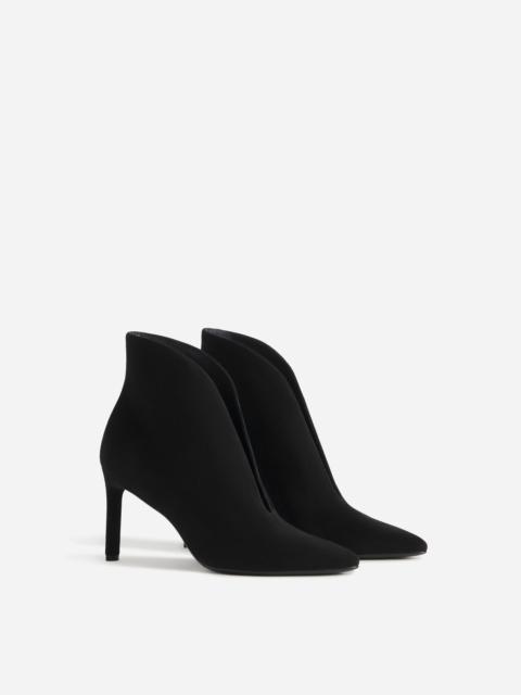 CO V-Cut Heeled Bootie in Suede