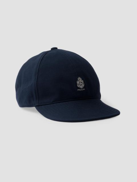Prada Men's Old Piqué Baseball Cap - Blue