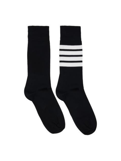 Black 4-Bar Socks