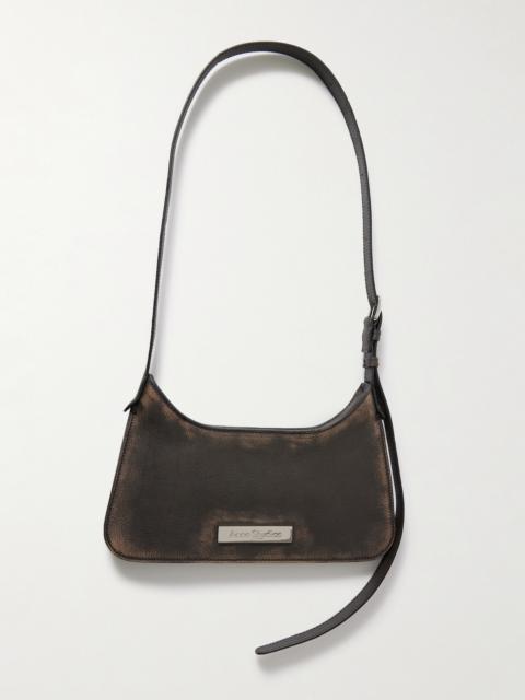 Acne Studios Platt Mini Embellished Textured-leather Shoulder Bag