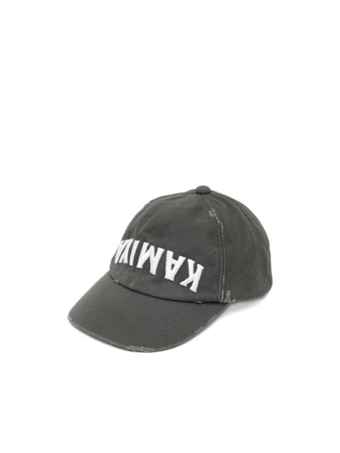 KAMIYA upside-down distressed cap
