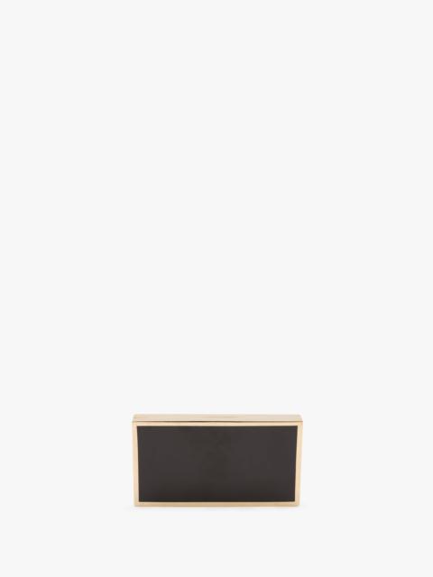 Victoria Beckham Enamel Minaudière In Black